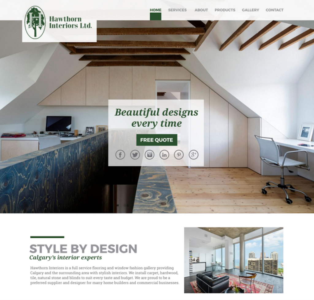 Hawthorn Interiors - Website Launch